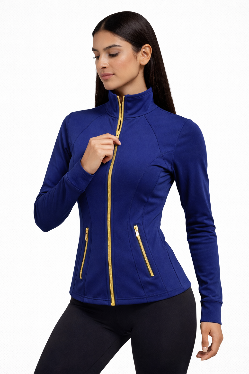 Navy Blue Sculpt Jacket